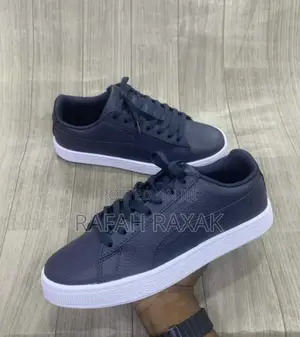 Original Blue/White Puma Suede Classic Leather Sneakers