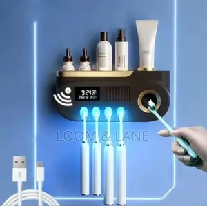 Brand New Electric Toothpaste Dispenser,Toothbrush Holder
