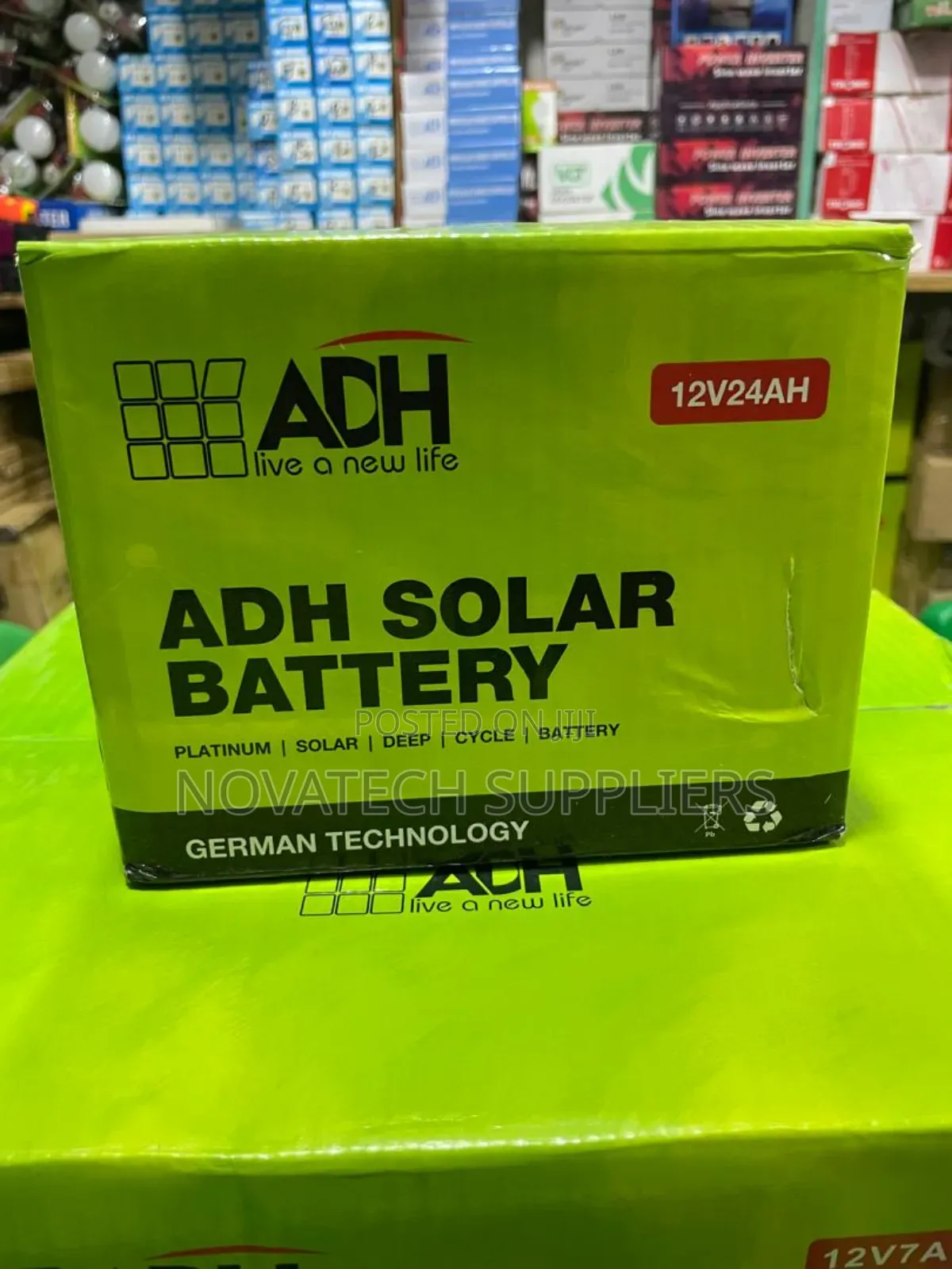 24ah German Technology Adh Solar Powder Battery Zaxm