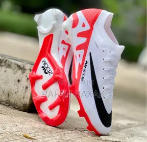 Original White/Red Nike Zoom Mercurial 15 Fg Football Boots