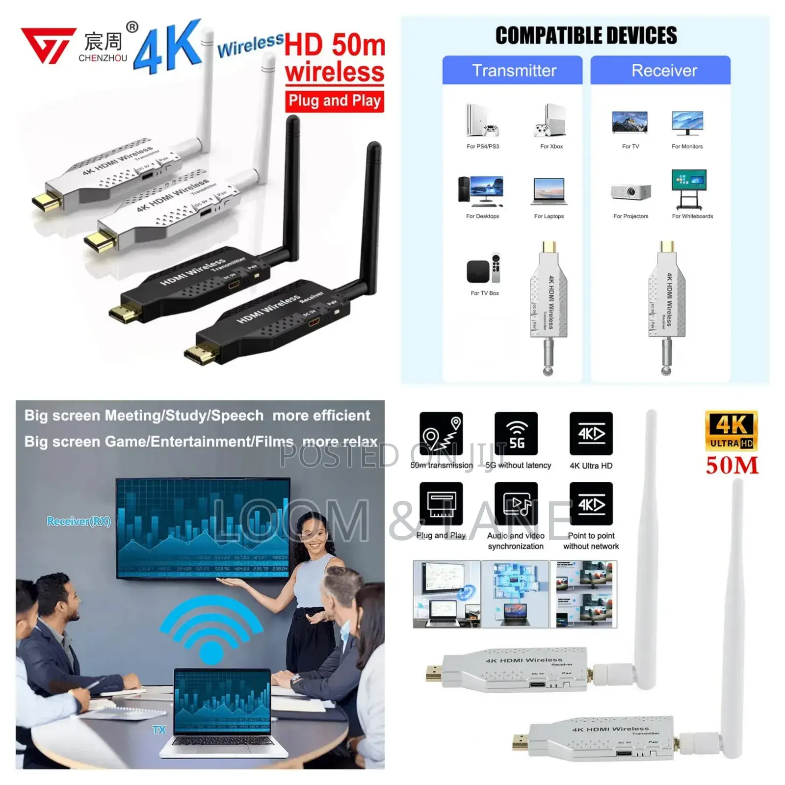 50m Wireless Hdmi (New)