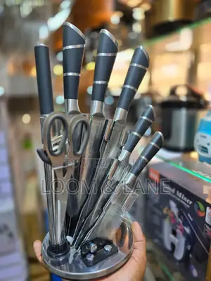 Black Designed Kitchen Knives