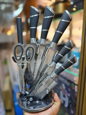 Black Designed Kitchen Knives