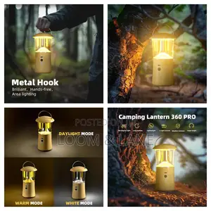 New Lightweight White And Warm Light Camping Lantern