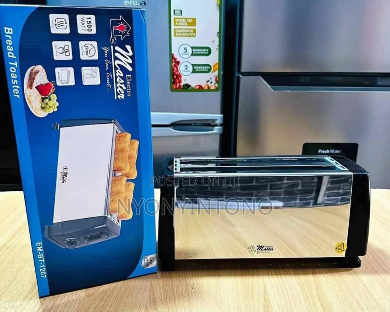 Electro Master 4slice Stainless Steel Bread Toaster