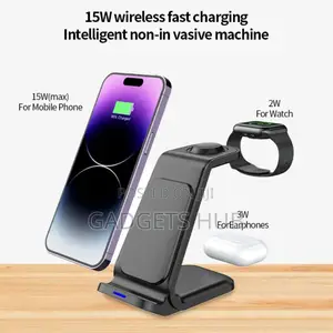3in1 Wireless Charger Magnetic Holder Charging Station