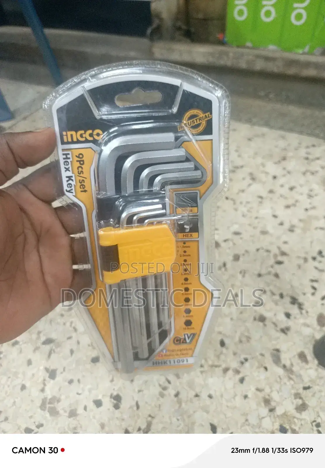 9pcs Ingco Allen Key Set