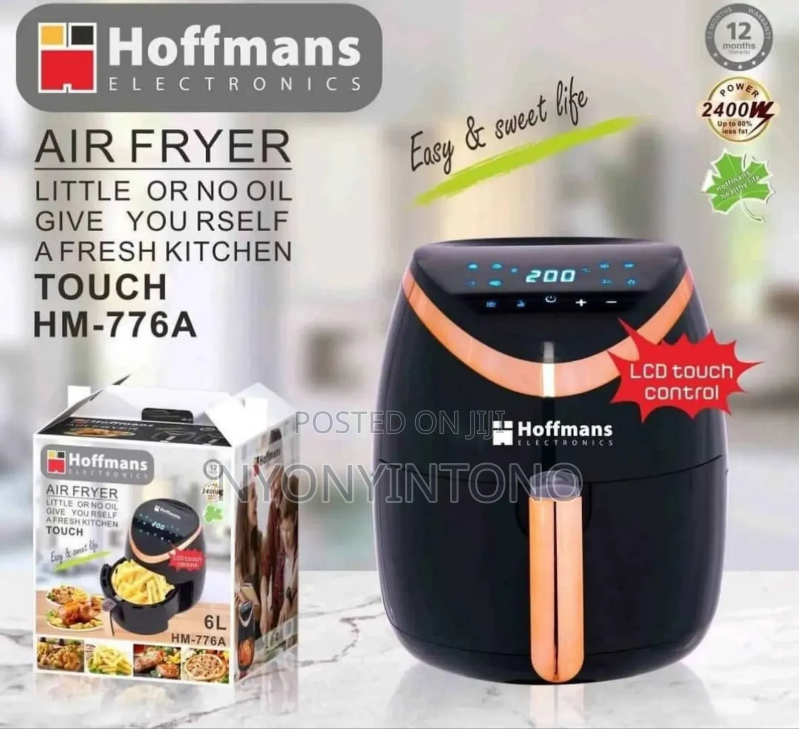 Hoffmans High Quality 6litres Digital Air Fryer