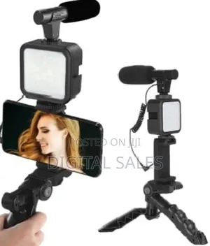 Phone Vlog Video Kit With Adjustable Tripod/ Stabilizer