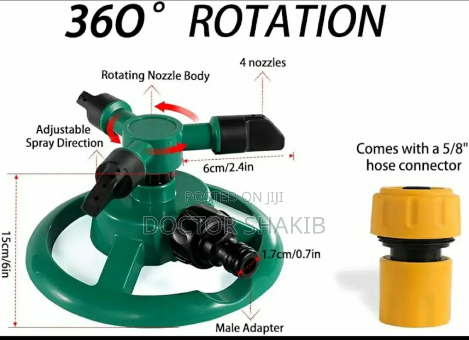 360 Rotation Garden Sprinkler
