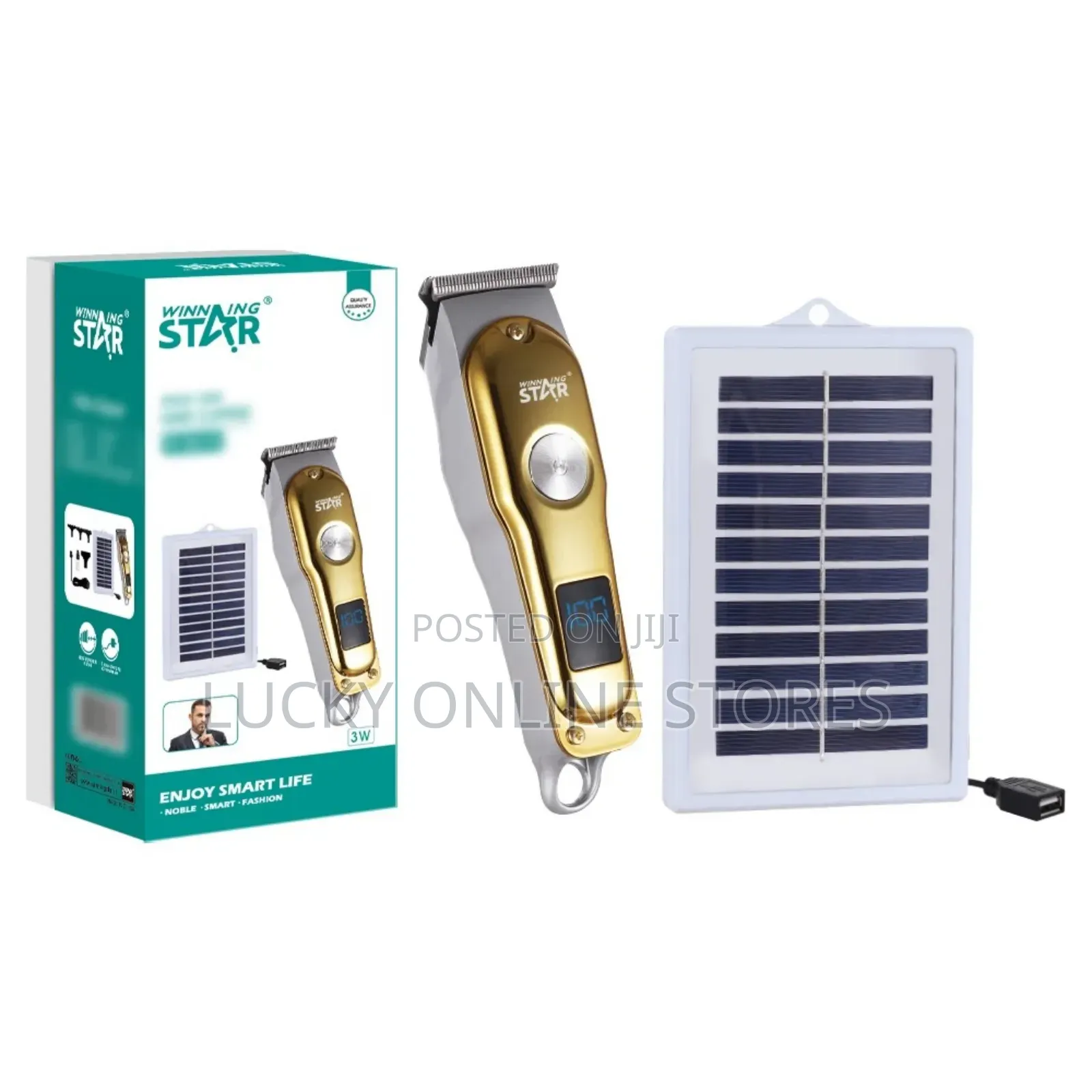 Winning Star Rechargeable Hair Clipper With Solar