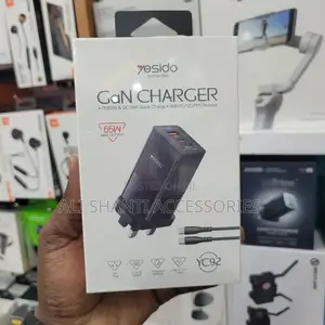 Type C 65w Yesido Gan Adapter Usb-C, Super Fast Charger