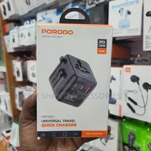 Porodo 20w Universal Travel Quick Charger Adapter