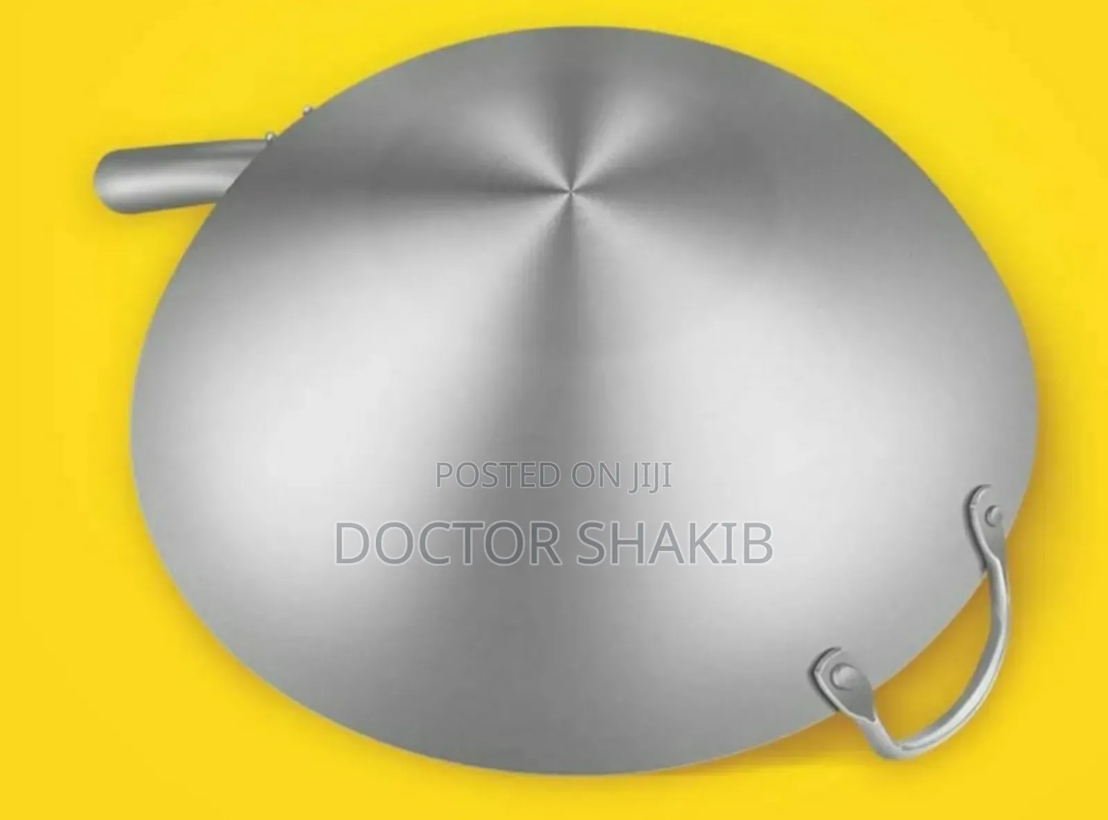 Strong 34cm Stainless Steel Frying Pan/Wok Pan