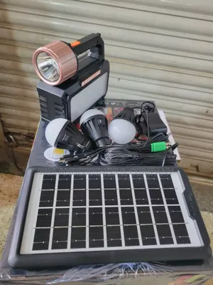 Mini Solar Lighting System With 4 Lights Solar Kit - Black