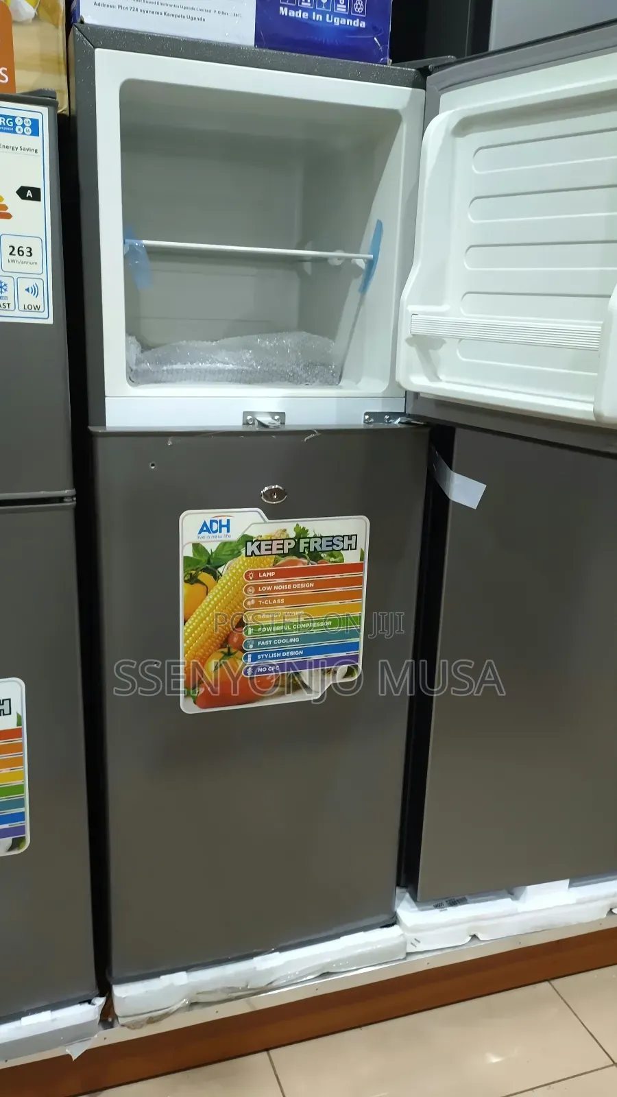 Adh Fridge 158l Top Mount Freezer Double Door - Silver