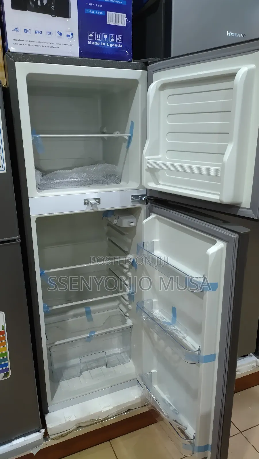 Adh Fridge 158l Top Mount Freezer Double Door - Silver