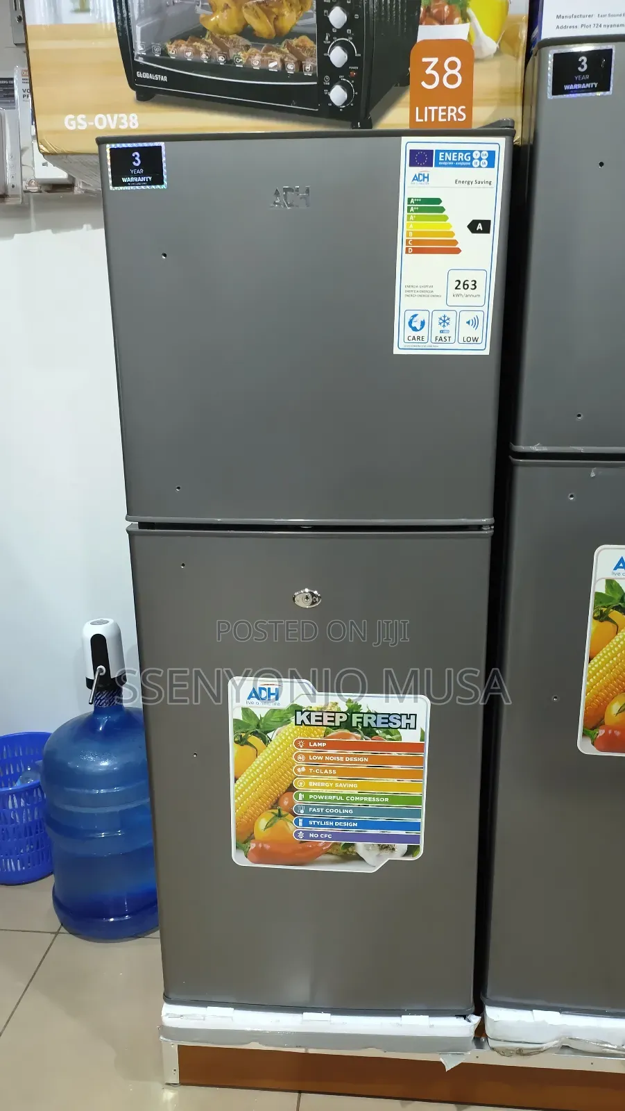 Adh Refrigerator 220l Top Mount Freezer Double Door -