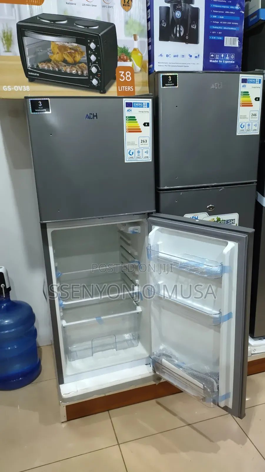 Adh Refrigerator 220l Top Mount Freezer Double Door -