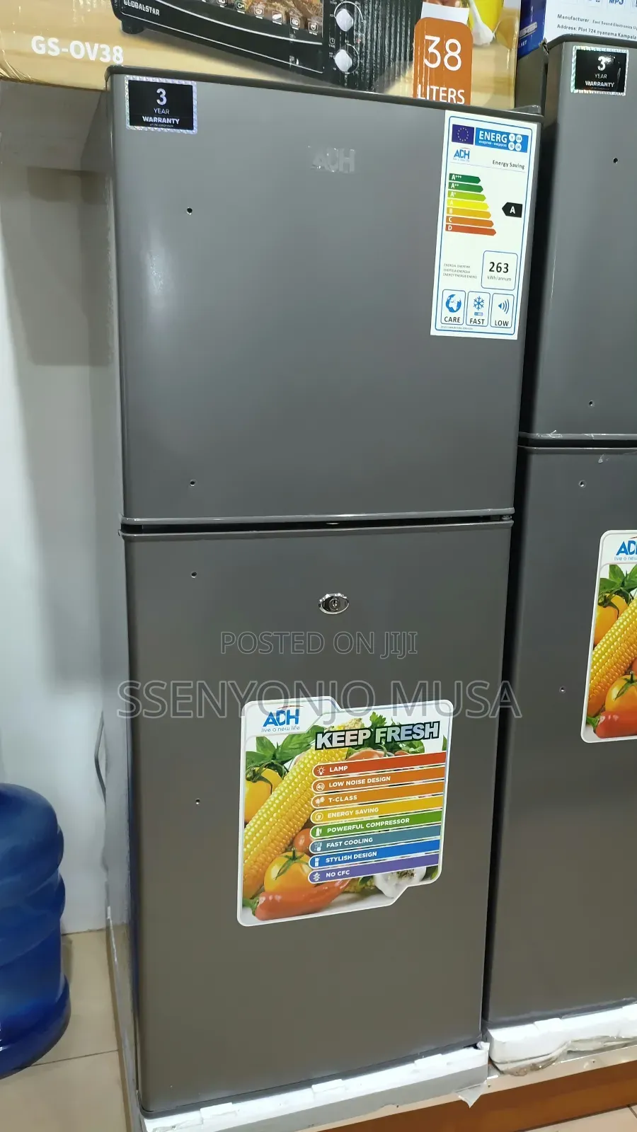 Adh Refrigerator 220l Top Mount Freezer Double Door -