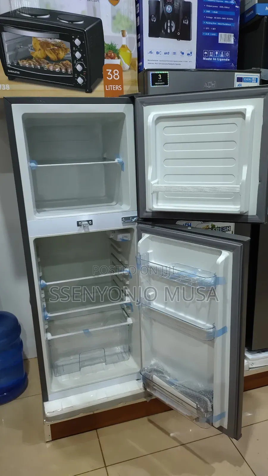 Adh Refrigerator 220l Top Mount Freezer Double Door -