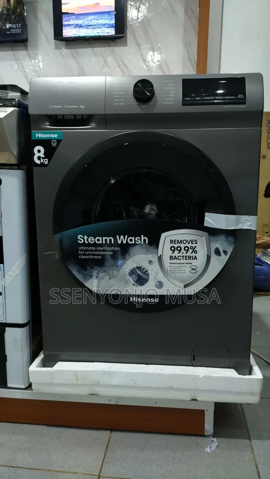 Hisense 8kg Automatic Front Load Washing Machine - Wfhv8012t