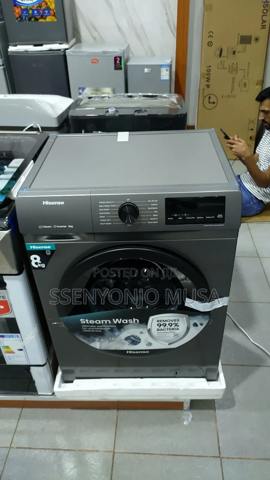 Hisense 8kg Automatic Front Load Washing Machine - Wfhv8012t
