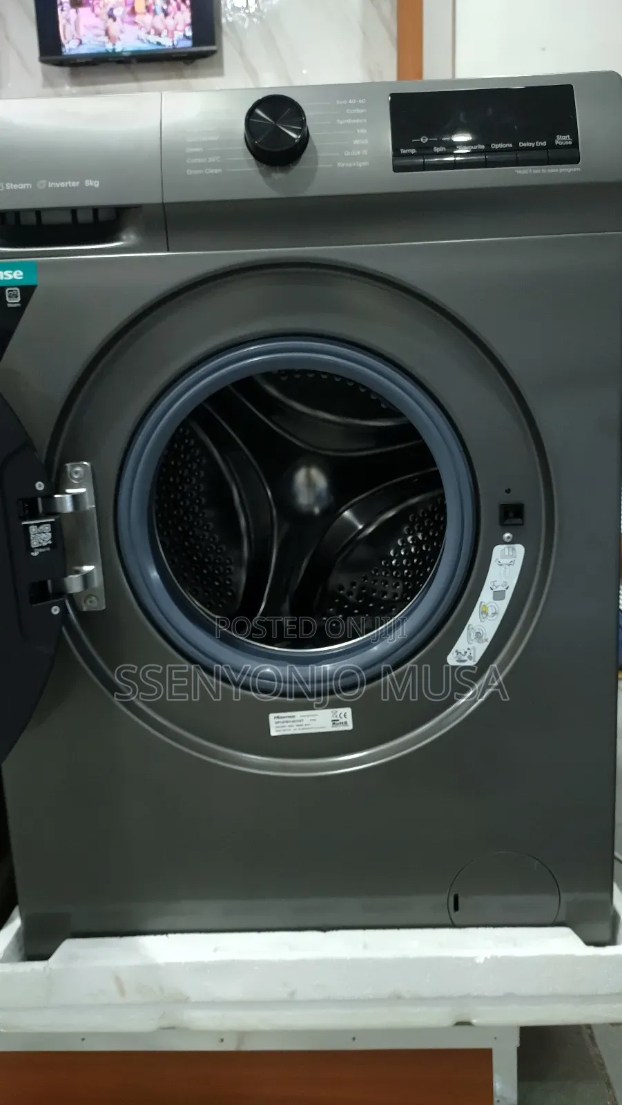 Hisense 8kg Automatic Front Load Washing Machine - Wfhv8012t