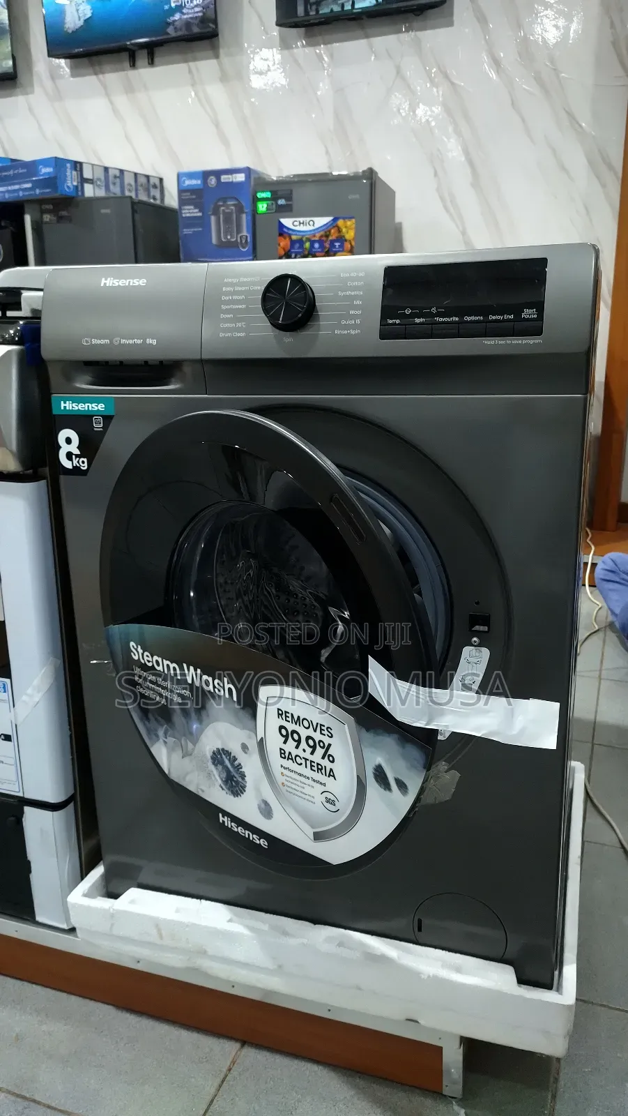 Hisense 8kg Automatic Front Load Washing Machine - Wfhv8012t