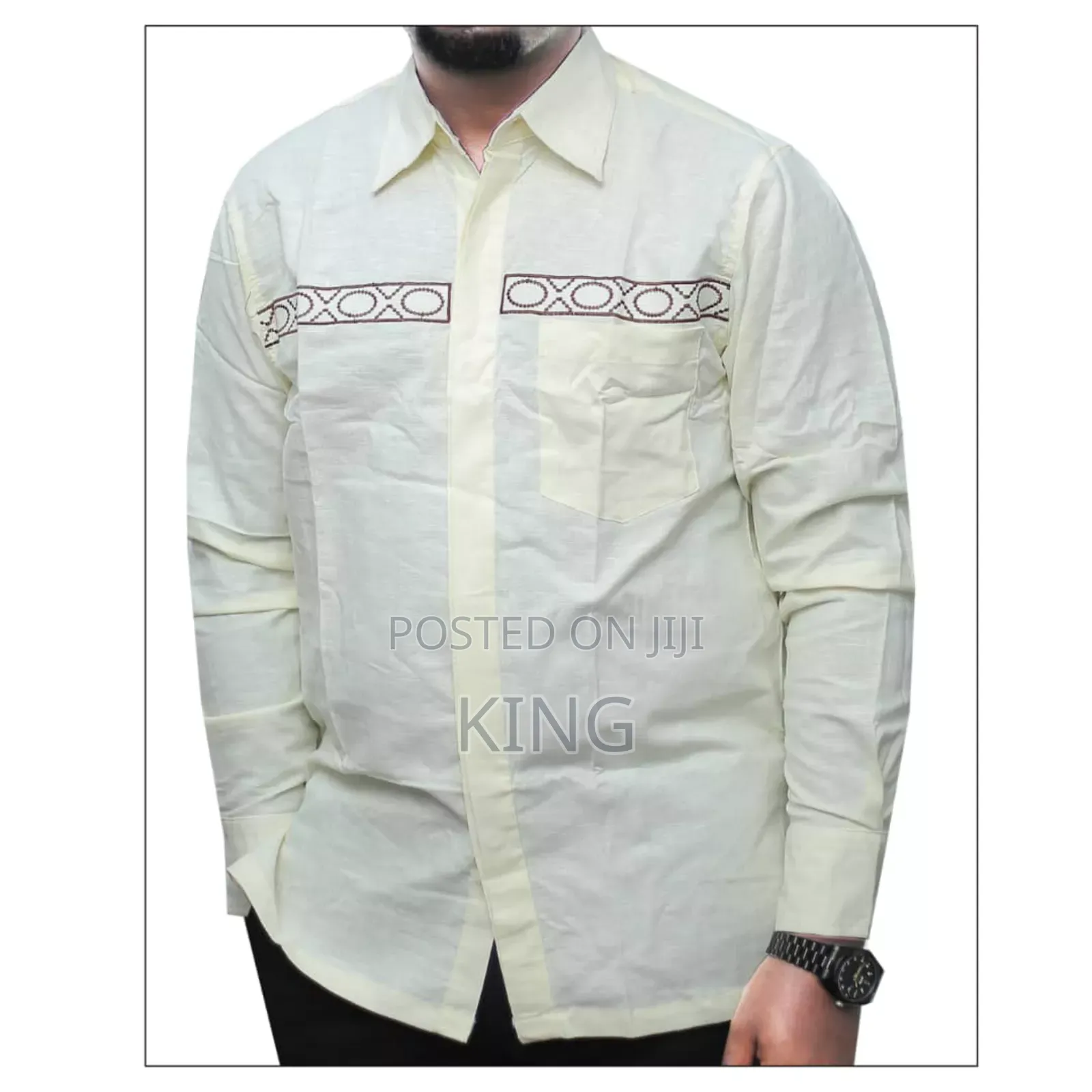 Debossed Kitengi African Wear Shirt
