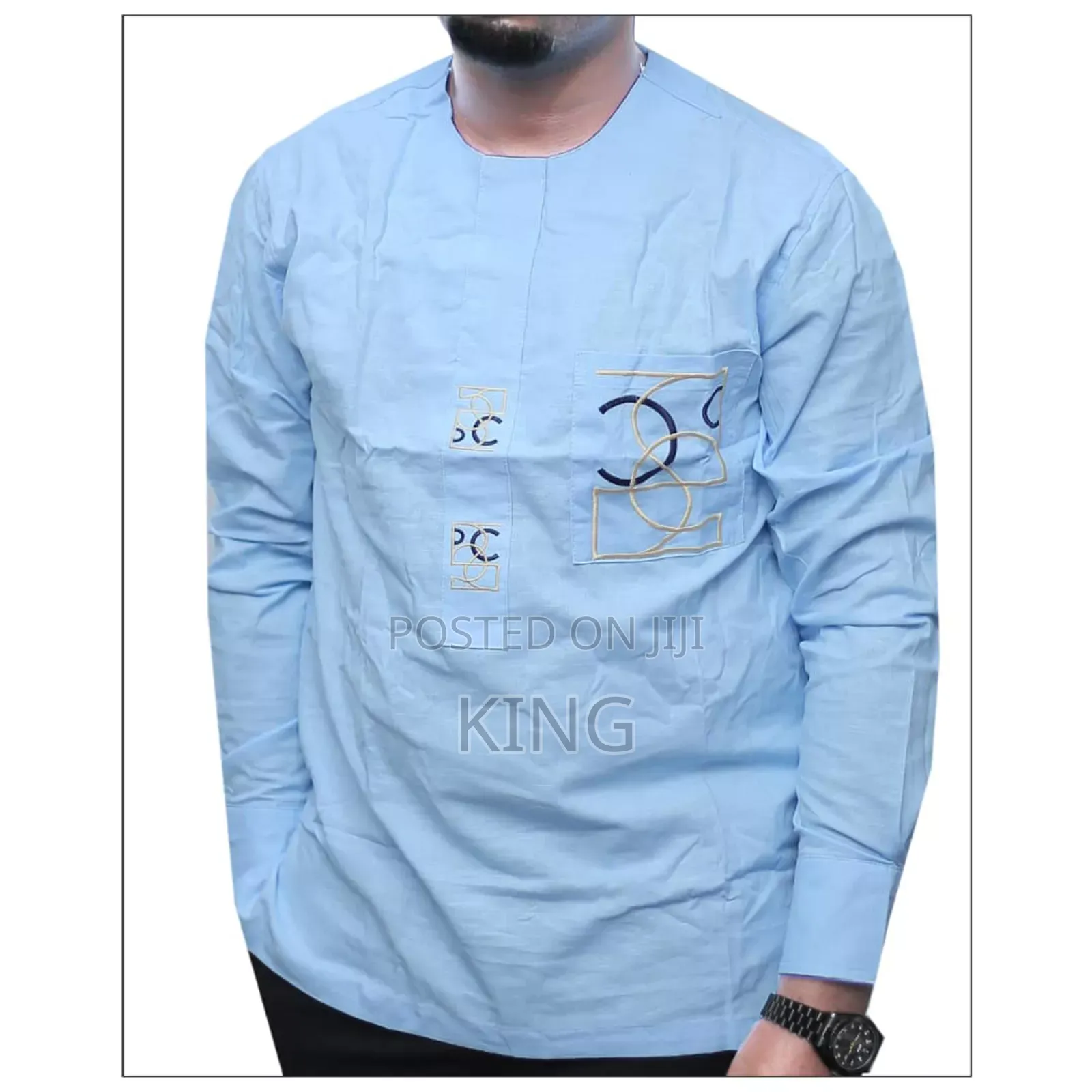 Sequined Kitengi African Wear Shirt
