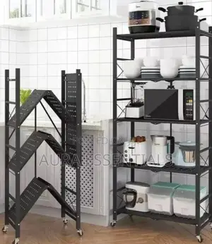 Foldable 4 Layers Kitchen Rack