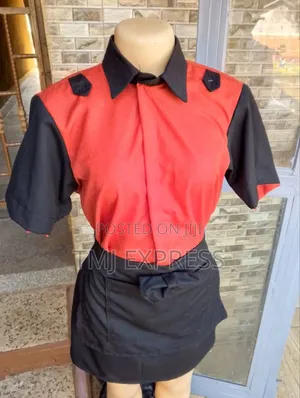 Customised Bar Waitress Uniforms [ Shirt+ Skirt+Apron]