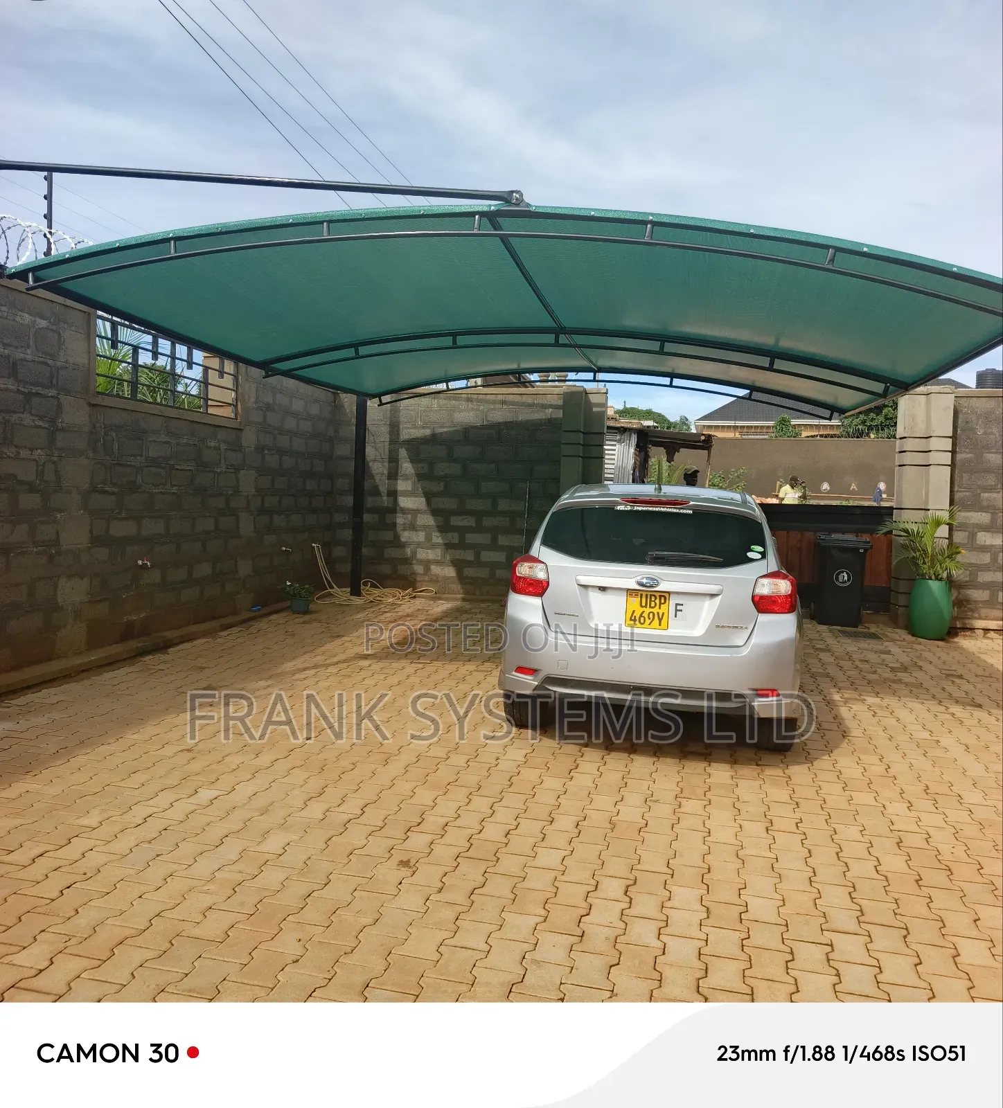 Carport Shade Installation