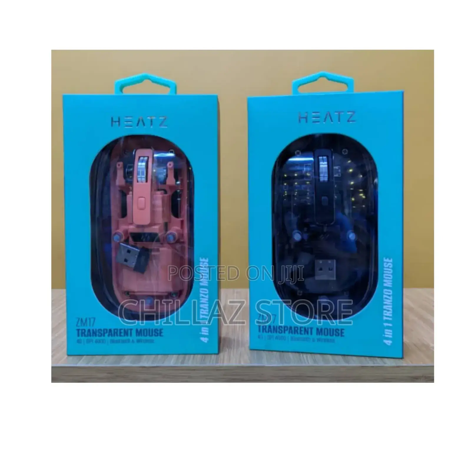 Heatz Transparent Wireless Mouse.