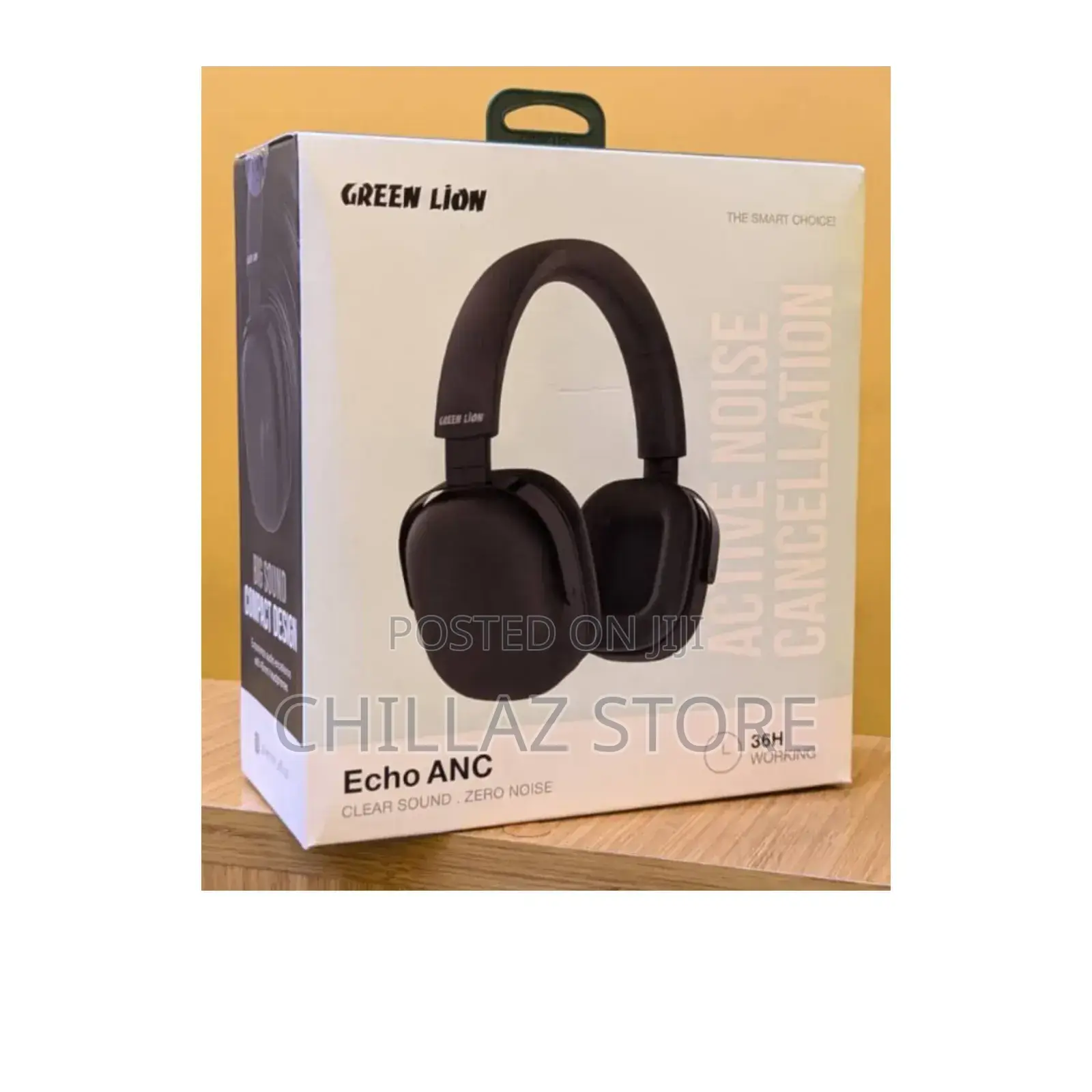 Green Lion Wireless Echo Anc Headphones.