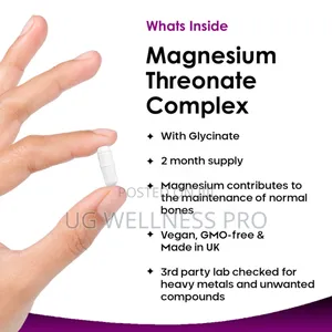 Magnesium Threonate Glycinate Complex Capsules 2 Month Suppl