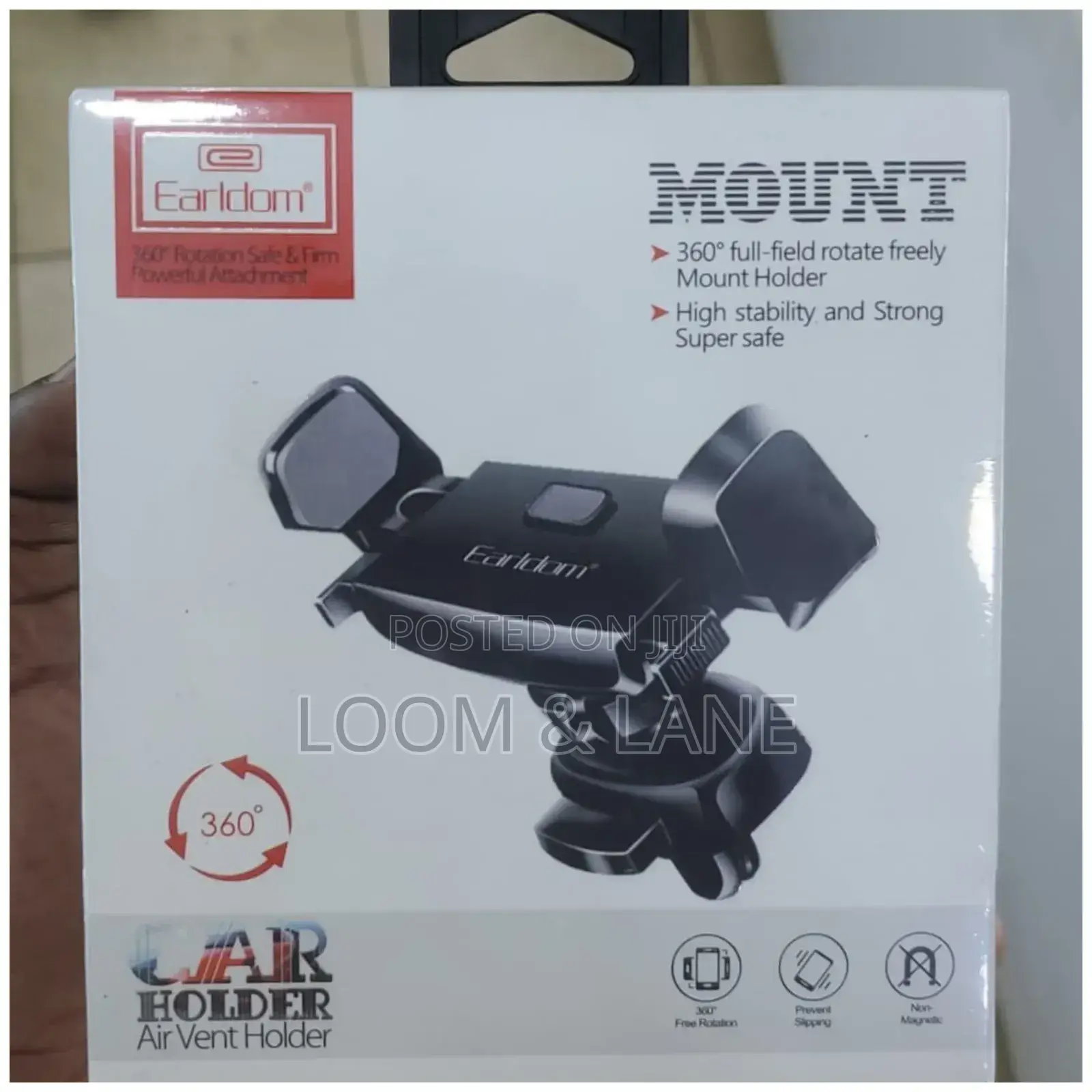Earldom 360 0 Rotatable Car Phone Holder