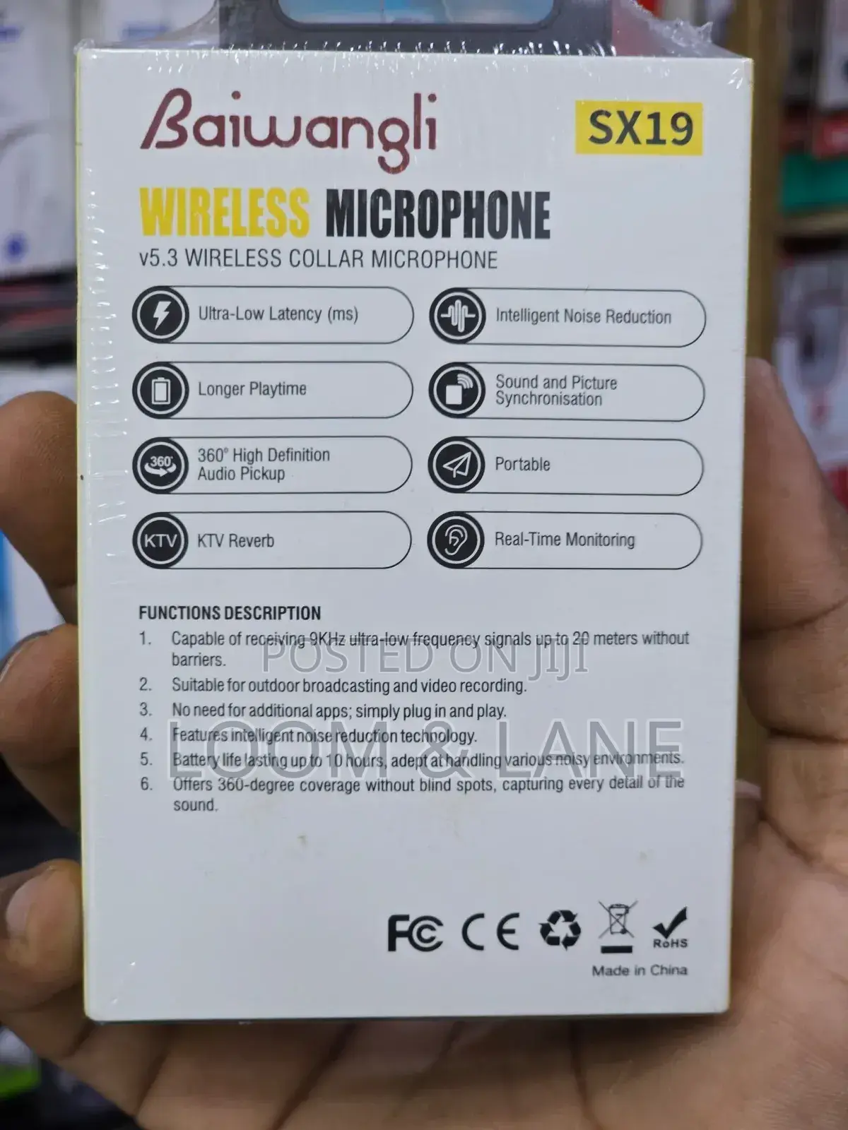 Wireless Microphone Sx19