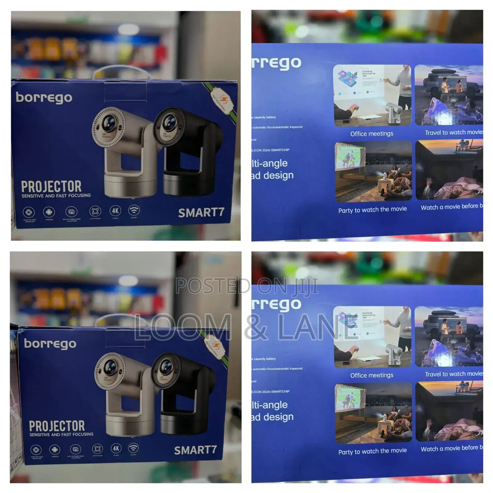 Borrego Smart Rechargeable Projector 