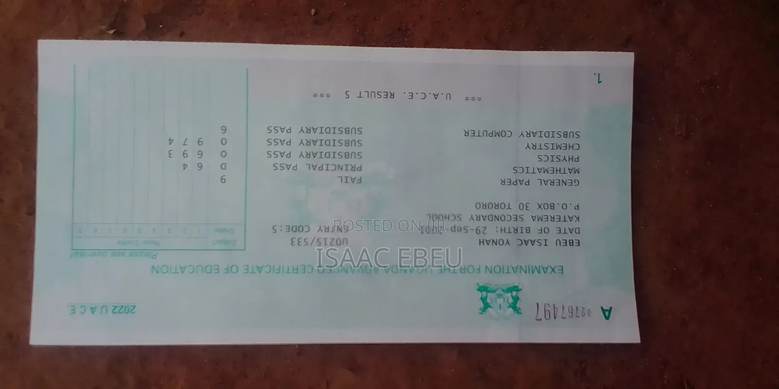 Uganda Advanced Certificate of Education