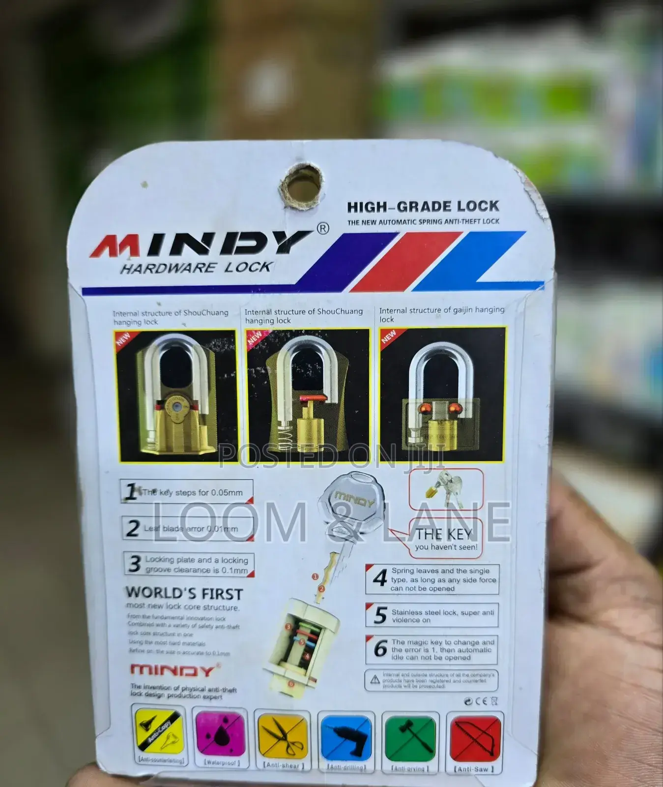 Unique Mindy Authentic Lock