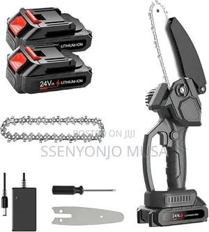 Mini Cordless Chainsaw-6 Inch, 24v, 2 Rechargeable Batteries