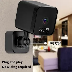 Smart Wifi Clock Spy Security Camera - 1080p, Two-Way Audio