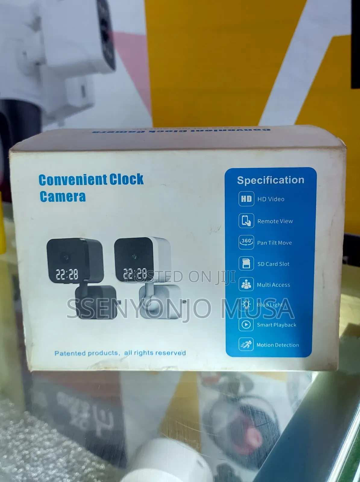 Smart Wifi Clock Spy Security Camera - 1080p, Two-Way Audio
