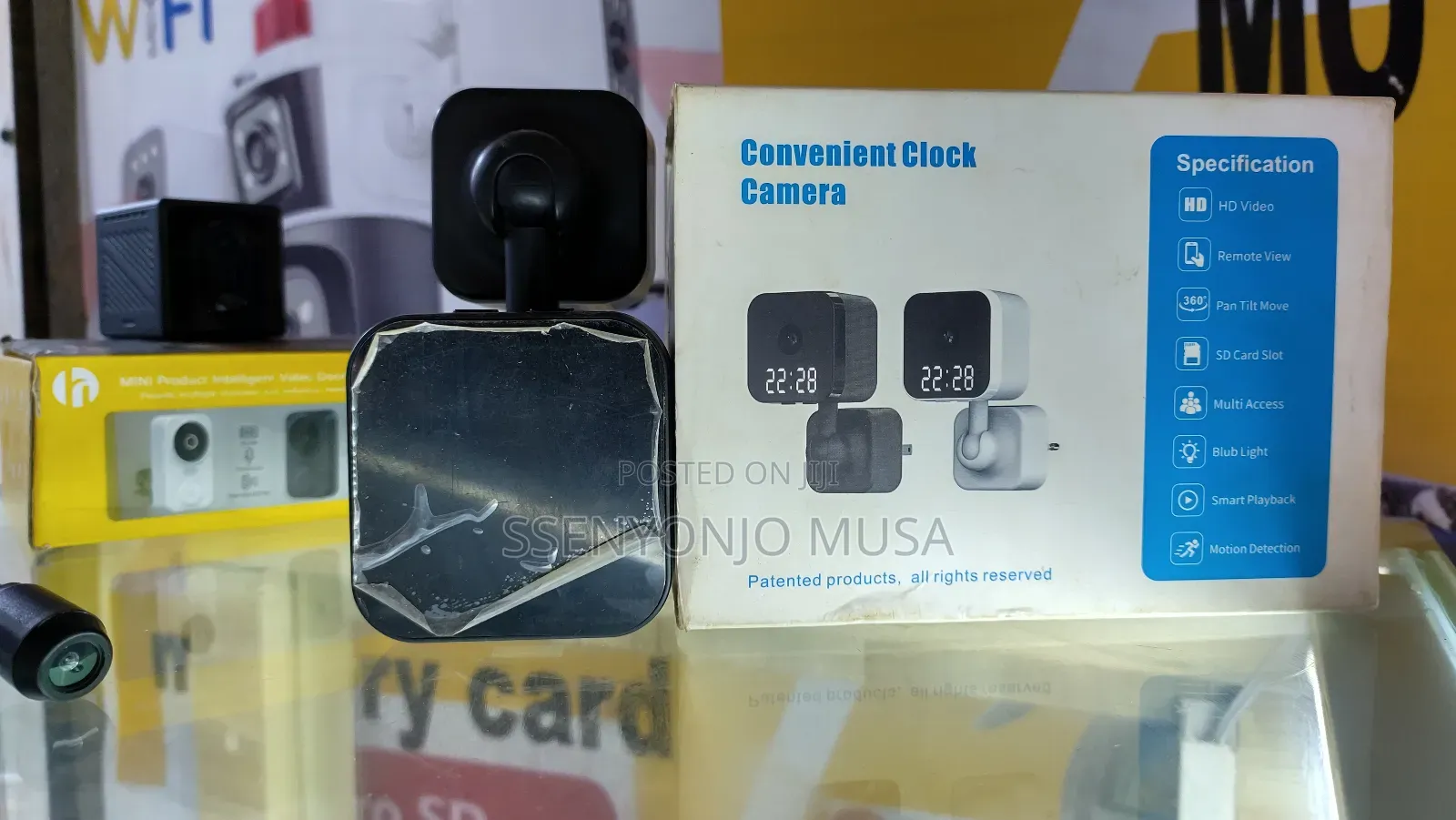 Smart Wifi Clock Spy Security Camera - 1080p, Two-Way Audio
