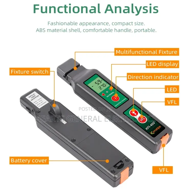 Komshine Fiber Optic Identifier With VFL Red Light