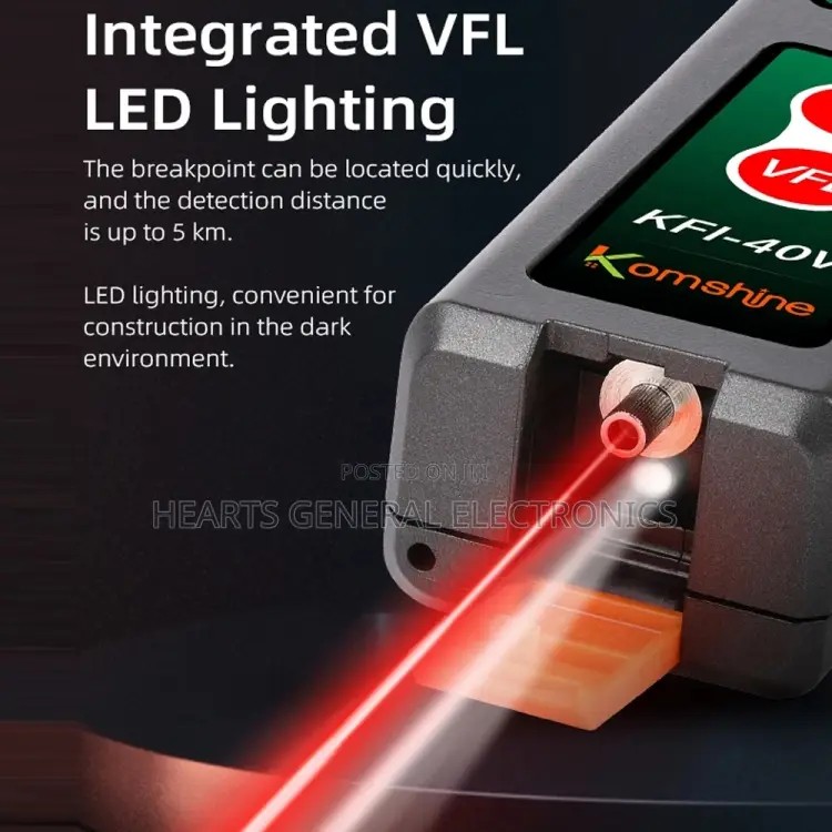 Komshine Fiber Optic Identifier With VFL Red Light
