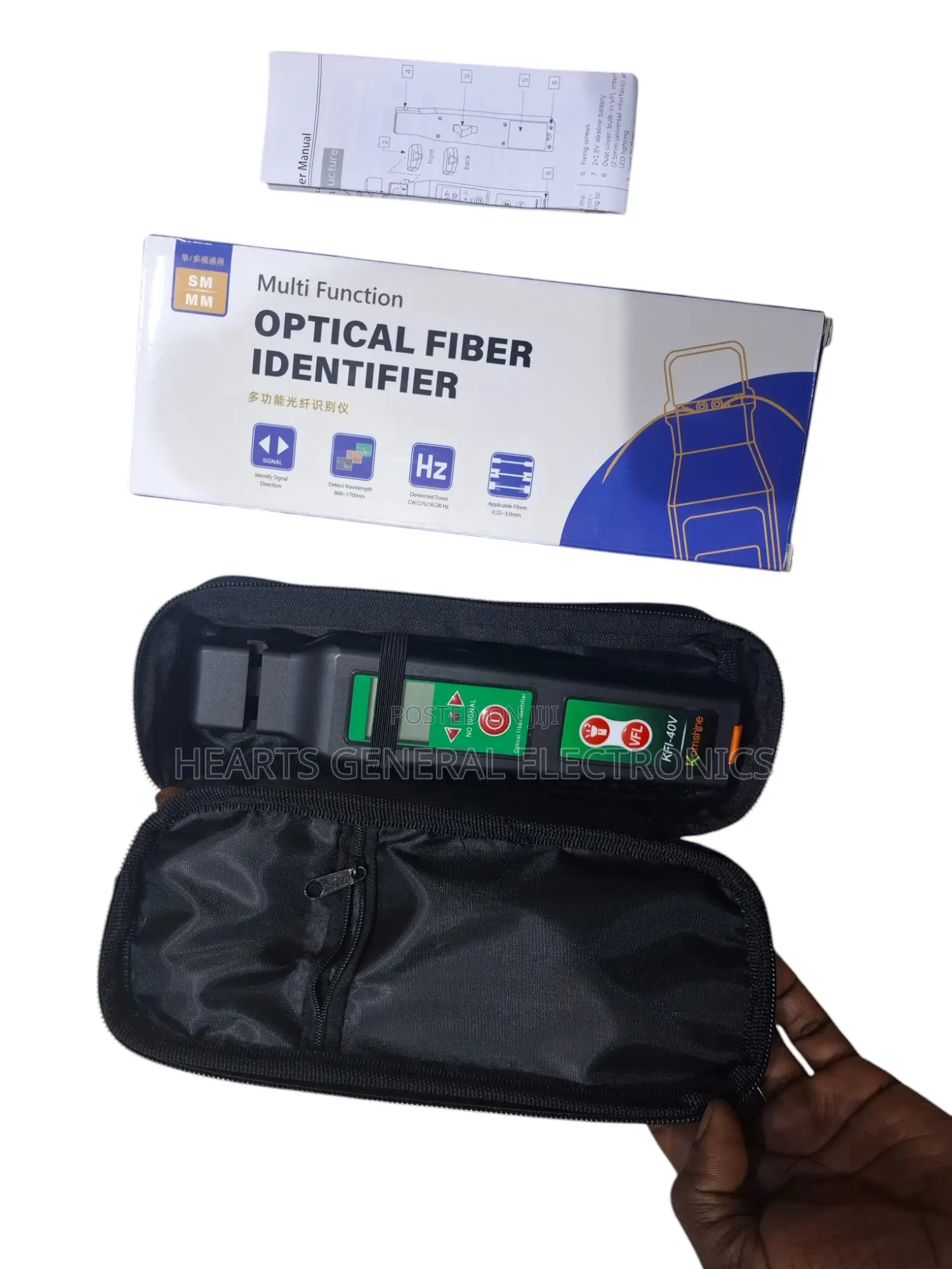 Komshine Fiber Optic Identifier With VFL Red Light