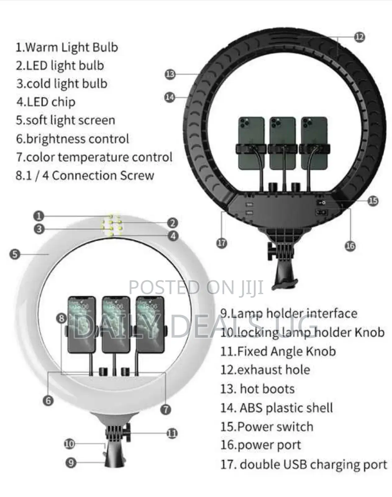 18 Inch80 W Led Ring Light With Stand 3000-6500 Lighting
